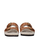 Brown Leather Slippers
