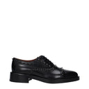 Black Leather Oxfords And Derbies