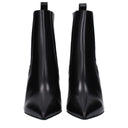 Black Leather Ankle Boots