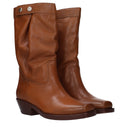 Brown Leather Ankle Boots