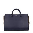 Blue Leather Handbag