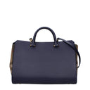 Blue Leather Handbag