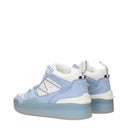 White Leather High Top Sneakers