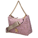 Beige Fabric Handbag