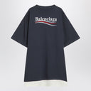Balenciaga Double T-shirt Political Campaign navy/white