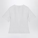 Alexander McQueen White corset shirt in poplin