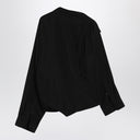 Balenciaga One-shoulder black shirt in poplin