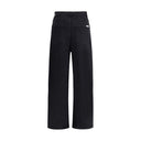 Black Cotton High-Waisted Jean