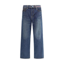 Blue Cotton Jeans Denim