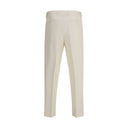 White Cotton Dress Pants