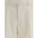 White Cotton Dress Pants