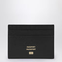 Balenciaga Black leather passport holder