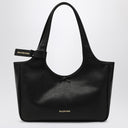 Bolso tote de cuero negro Balenciaga Laundrette East-West