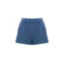 Blue Wool Shorts