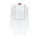 Camisa blanca de algodón