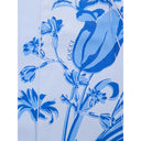 Camisa de algodón azul