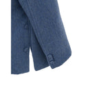 Chaquetas y abrigo de lana azul claro