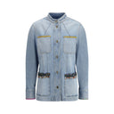 Light Blue Cotton Denim Jacket