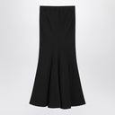Balenciaga Black long wool skirt