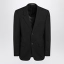 Balenciaga Single-breasted black wool jacket