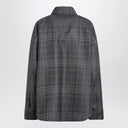 Balenciaga Grey wool tartan shirt jacket