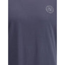 Camiseta azul de algodón