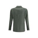 Bicolor Fleece Wool Blazer