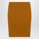Saint Laurent Ochre yellow satin pencil skirt