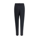 Black Acetate Casual Pants