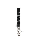 Black Fabric Keychain