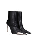 Black Leather Ankle Boots