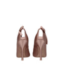 Pink Satin High Heel Pumps