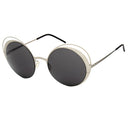 Gray Metal Sunglasses