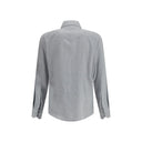 Gray Cotton Pattern Shirt