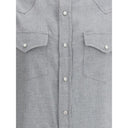 Gray Cotton Pattern Shirt