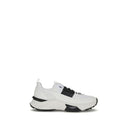 White Calf Leather Bos Taurus Athletic Sneakers