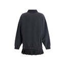 Черное хлопковое повседневное платье