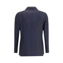 Blue Fleece Wool Blazer