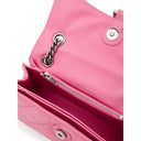 Pink Leather Shoulder Bag