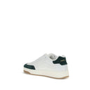 White Calf Leather Bos Taurus Low Top Sneakers