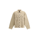 Beige Cotton Denim Jacket