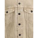 Beige Cotton Denim Jacket