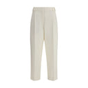 White Cotton Chino Pants
