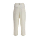 White Cotton Chino Pants