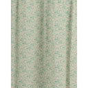 Vestido largo de seda con estampado de follaje