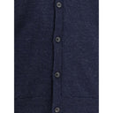Blue Wool Cardigan