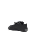 Black Fabric Athletic Sneakers