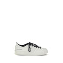 White Calf Leather Bos Taurus Low Top Sneakers