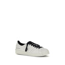 White Calf Leather Bos Taurus Low Top Sneakers