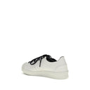 White Calf Leather Bos Taurus Low Top Sneakers